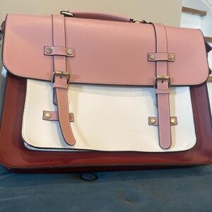 ECOSUSI Vegan Leather Messenger Laptop bag